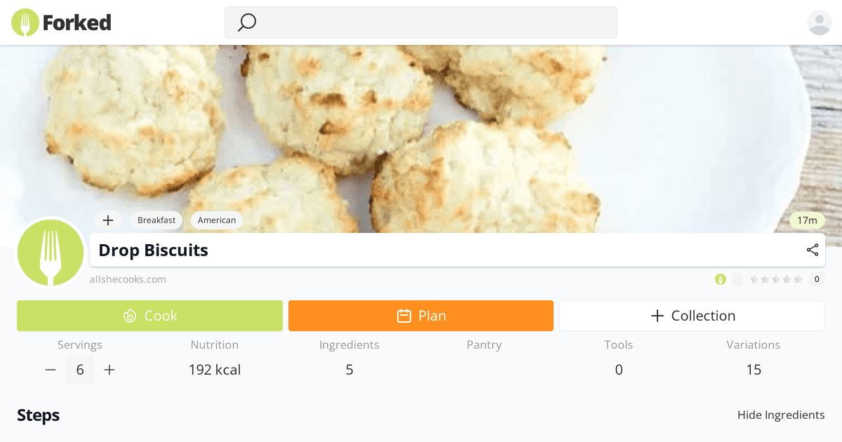 Drop Biscuits | Forked