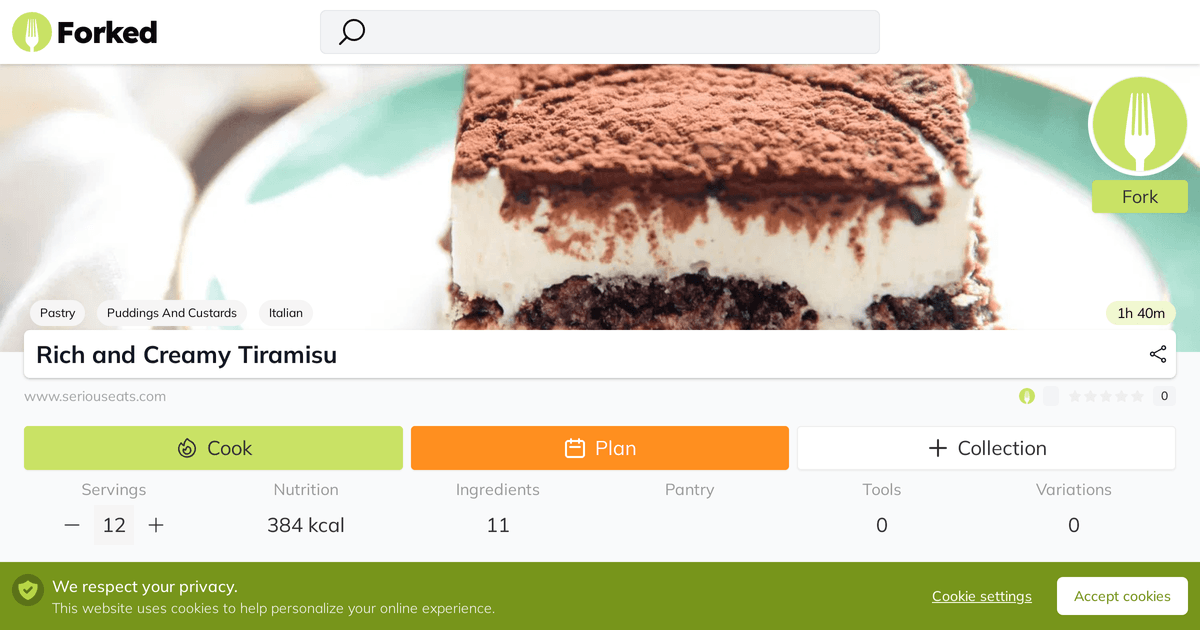 Rich and Creamy Tiramisu | Forked