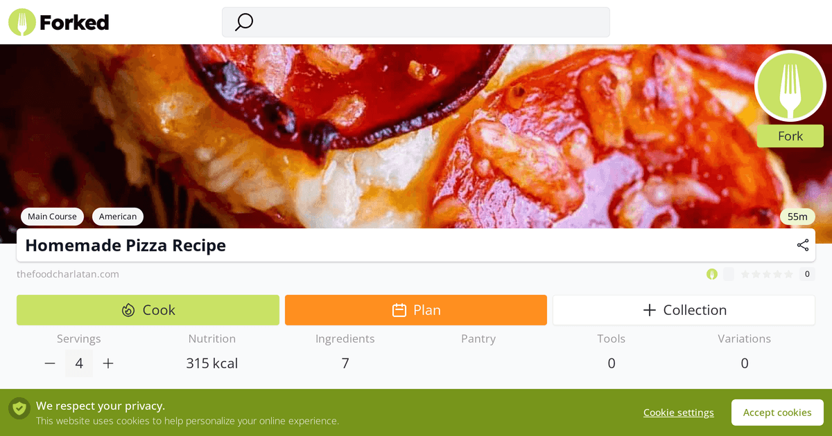 Homemade Pizza Recipe | Forked