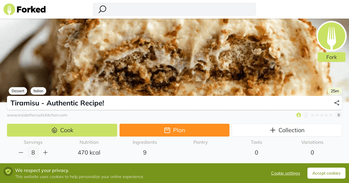 Tiramisu - Authentic Recipe! | Forked