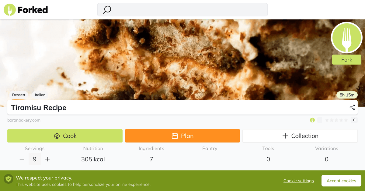 Tiramisu Recipe | Forked