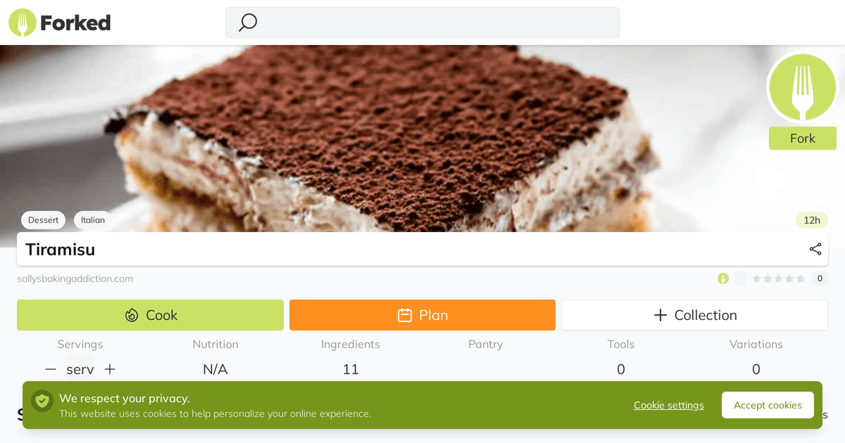 Tiramisu | Forked