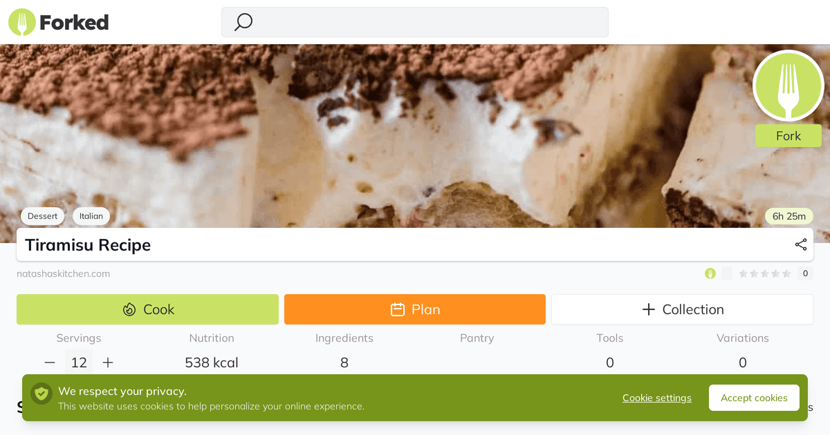 Tiramisu Recipe | Forked