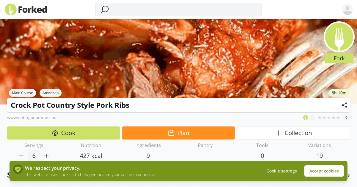 Crock Pot Country Style Pork Ribs | Forked