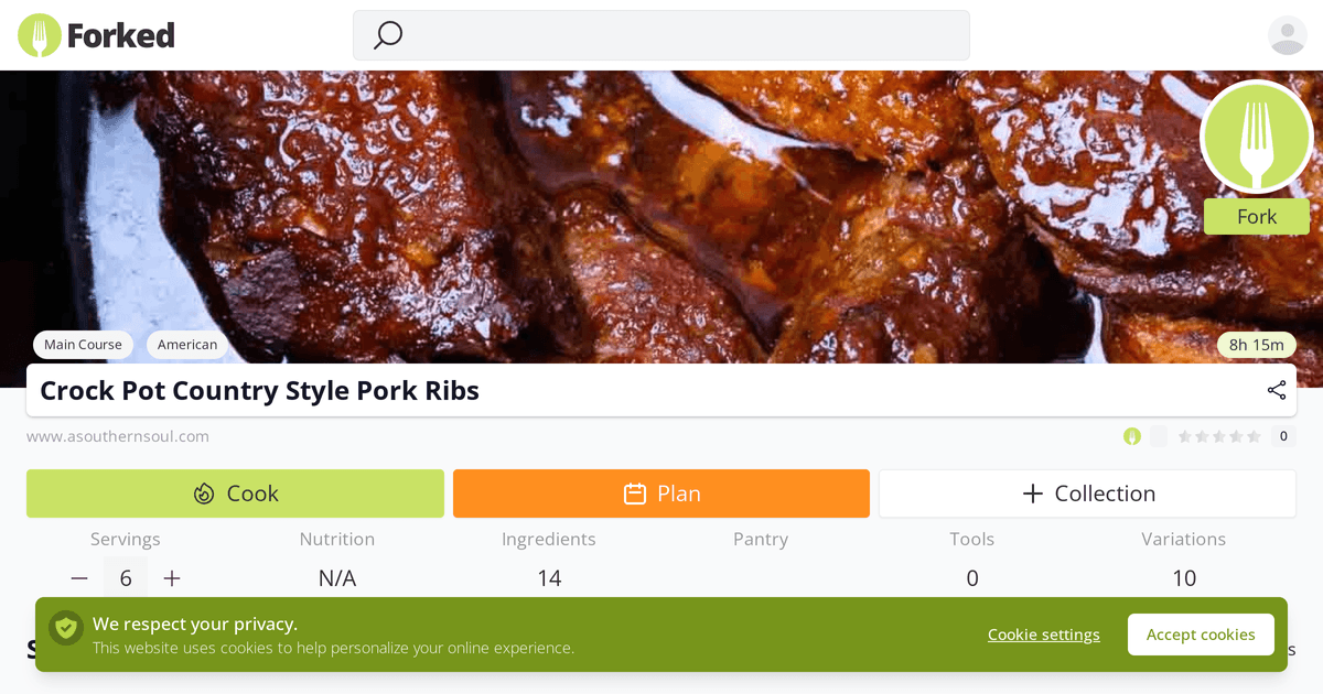 Crock Pot Country Style Pork Ribs | Forked