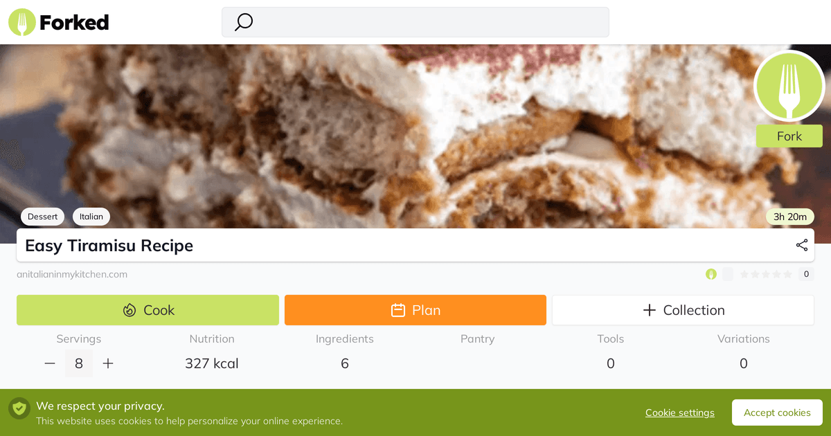 Easy Tiramisu Recipe | Forked